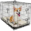Cage Pour Chien - Coussin Fourni - Cage Caisse De Transport Pliante Pour Chien Poignée - 2 Ouvertures - 91 X 57 X 64cm - Noir - MaxxPet