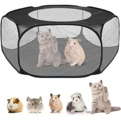 Parc Pliable Pour Animaux De Compagnie Parc Pour Chiots, Tente Pour Animaux De Compagnie Pour Parc Pour Chiens Extérieur Intérieur, Imperméable Et Respirant, Pour Chats Lapins Hamsters Chinchillas