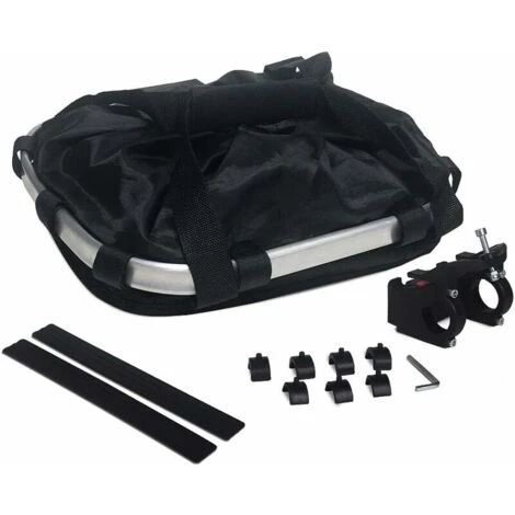 Panier à Vélo Pliable Amovible Pour Chien Avec Panier De Guidon De Vélo Réglable à Dégagement Rapide Pour Une Installation Facile 4 Panier à Vélo Pliable Amovible Pour Chien Avec Panier De Guidon De Vélo Réglable à Dégagement Rapide Pour Une Installation Facile – Image 4