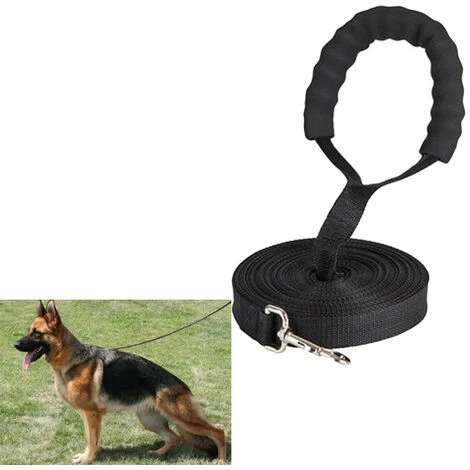 Laisse De Dressage Pour Chien - 10 M De Long - En Nylon - Pour Grands Chiens - Avec Poignée Rembourrée Confortable - Pour Le Suivi Des Animaux De Compagnie, Le Camping, Le Jeu Et Le Jardin (10 M) 1 Laisse De Dressage Pour Chien - 10 M De Long - En Nylon - Pour Grands Chiens - Avec Poignée Rembourrée Confortable - Pour Le Suivi Des Animaux De Compagnie, Le Camping, Le Jeu Et Le Jardin (10 M)
