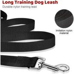 Laisse De Dressage Pour Chien - 10 M De Long - En Nylon - Pour Grands Chiens - Avec Poignée Rembourrée Confortable - Pour Le Suivi Des Animaux De Compagnie, Le Camping, Le Jeu Et Le Jardin (10 M) 7 Laisse De Dressage Pour Chien - 10 M De Long - En Nylon - Pour Grands Chiens - Avec Poignée Rembourrée Confortable - Pour Le Suivi Des Animaux De Compagnie, Le Camping, Le Jeu Et Le Jardin (10 M) -Promos Patto Chou Boutique 74257762 3