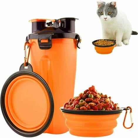 Gourde Pour Chien, Biberon Pour Chien Et Biberon 2 En 1, Bouteille D'eau Pour Chien Avec 2 écuelles Pliantes, Gourde Portable Pour Chien Pour Les Déplacements, Le Camping, La Marche, La Randonnée, L'e 1 Gourde Pour Chien, Biberon Pour Chien Et Biberon 2 En 1, Bouteille D'eau Pour Chien Avec 2 écuelles Pliantes, Gourde Portable Pour Chien Pour Les Déplacements, Le Camping, La Marche, La Randonnée, L'e