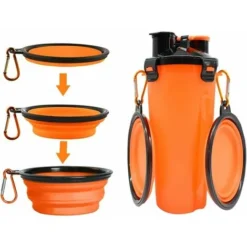 Gourde Pour Chien, Biberon Pour Chien Et Biberon 2 En 1, Bouteille D'eau Pour Chien Avec 2 écuelles Pliantes, Gourde Portable Pour Chien Pour Les Déplacements, Le Camping, La Marche, La Randonnée, L'e 8 Gourde Pour Chien, Biberon Pour Chien Et Biberon 2 En 1, Bouteille D'eau Pour Chien Avec 2 écuelles Pliantes, Gourde Portable Pour Chien Pour Les Déplacements, Le Camping, La Marche, La Randonnée, L'e -Promos Patto Chou Boutique 74453393 4