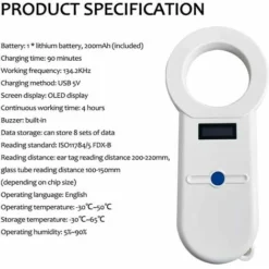 Scanner Num��rique Pour Animaux De Compagnie ISO11784/5 Lecteur De Puces D'identification Pour Animaux De Compagnie USB 7 Scanner Num��rique Pour Animaux De Compagnie ISO11784/5 Lecteur De Puces D'identification Pour Animaux De Compagnie USB -Promos Patto Chou Boutique 74608295 3
