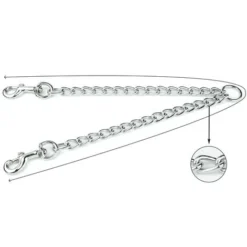 Traction Pour Chien Double Chaîne En Métal Double Tête Accessoires De Corde De Traction Pour Animaux De Compagnie 2.5mmx40cm -Promos Patto Chou Boutique 74955146 3