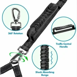 YIDOMDE Laisse Double Pour 2 Chiens YIDOMDE, Laisse Chien, Réfléchissante, Dressage Et Entrainement, 360o Sans Enchevêtrement -Promos Patto Chou Boutique 75334918 3