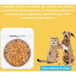 SEENLIN Gamelle à Capteur Infrarouge 330Ml, Acier Inoxydable, Couvercle à Ouverture/Fermeture Automatique, Avec Câble De Chargement Usb, Batterie Intégrée, Convient Aux Chats, Chiens, Animaux De Compa -Promos Patto Chou Boutique 75561797 3