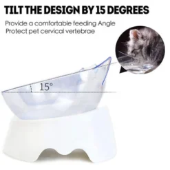 Double Gamelle Chat Chien Plastique Gamelle 13.5cmx21.5cm Noir+Blanc FUIENKO -Promos Patto Chou Boutique 76153060 3