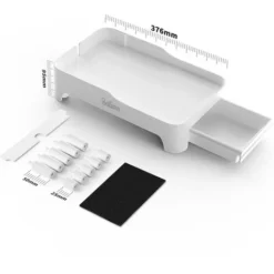 Support Surélevé Balimo Pour Distributeur De Croquettes Chats Et Chiens, Étagère D’Élévation Pour Distributeur Automatique De Nourriture Pour Animaux Domestiques, Réglable En Hauteur, Blanc -Promos Patto Chou Boutique 77349439 5