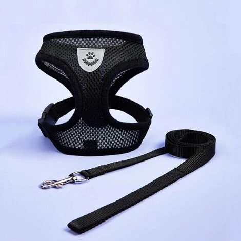 Harnais Chien Harnais Anti Traction Confortable Respirant Pour Chien Harnais Veste Gilet Noir 2 Harnais Chien Harnais Anti Traction Confortable Respirant Pour Chien Harnais Veste Gilet Noir – Image 2