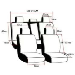5D PU Cuir Universel Durable Respirant Siège De Voiture Universal Fit Pour Voiture SUV Pick-up Camion - Beige -Promos Patto Chou Boutique 79135561 5