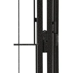 Parc Pour Chien 4 Panneaux Noir 100x50cm Acier Enduit De Poudre VidaXL -Promos Patto Chou Boutique 80301474 4