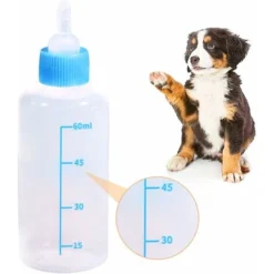Biberon Pour Animaux, 60ML Biberon Pour Chaton Biberon Pour Chiot Avec 4 Pièces Mamelon, 1 Pièce Brosse De Nettoyage (Bleu) - 8 Biberon Pour Animaux, 60ML Biberon Pour Chaton Biberon Pour Chiot Avec 4 Pièces Mamelon, 1 Pièce Brosse De Nettoyage (Bleu) - -Promos Patto Chou Boutique 80376472 4