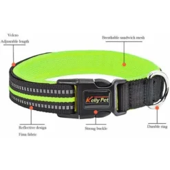 Collier Pour Chien, Bandes Réfléchissantes Nocturne Collier Confortable Et Souple Réglable, Pour Les Chiens De Petite Et Moyenne -Promos Patto Chou Boutique 81245590 4
