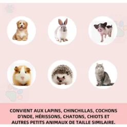 Enclos Pliable Pour Animaux Parc Chien Et Chat, 2 Compartiments, 165 X75x57cm - Noir -Promos Patto Chou Boutique 81436822 3