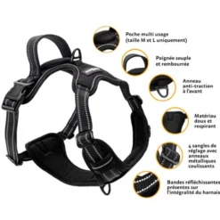 Harnais Pour Chien Anti-traction - FIRSTPAW - Ajustable, Confortable, Réfléchissant - Une Ceinture De Voiture Incluse - S 8 Harnais Pour Chien Anti-traction - FIRSTPAW - Ajustable, Confortable, Réfléchissant - Une Ceinture De Voiture Incluse - S -Promos Patto Chou Boutique 82241929 4