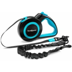 Laisse Rétractable Pour Chiens - FIRSTPAW - 5M - Boutons 3 Positions - Réfléchissant - Extension De Laisse - Chien Jusqu'à 50kg -