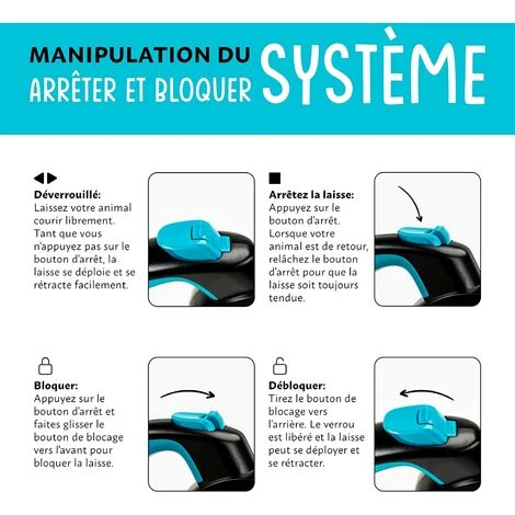 Laisse Rétractable Pour Chiens - FIRSTPAW - 5M - Boutons 3 Positions - Réfléchissant - Extension De Laisse - Chien Jusqu'à 50kg - 5 Laisse Rétractable Pour Chiens - FIRSTPAW - 5M - Boutons 3 Positions - Réfléchissant - Extension De Laisse - Chien Jusqu'à 50kg - – Image 5