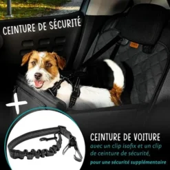 Siège Auto Pour Chien Imperméable - FIRSTPAW - Sécurisé - Sièges Arrières Et Avant - Noir - Chiens De Petites à Moyenne Taille -Promos Patto Chou Boutique 82241934 3