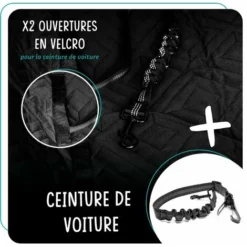 Protection De Sièges De Voiture Pour Chiens - FIRSTPAW - Universelle - Noir - Housse De Sièges Et Coffre De Voiture -Promos Patto Chou Boutique 82241935 4