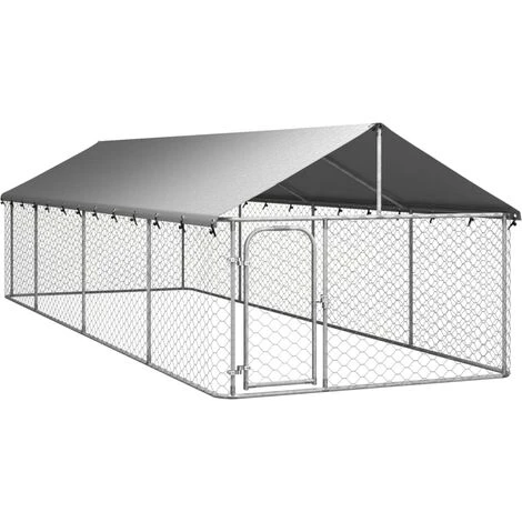 Niches Enclos Poulailler - Chenil Extérieur Avec Toit Pour Chiens 600x200x150 Cm - Robuste Pour Chiens Animaux Best902203 1 Niches Enclos Poulailler - Chenil Extérieur Avec Toit Pour Chiens 600x200x150 Cm - Robuste Pour Chiens Animaux Best902203