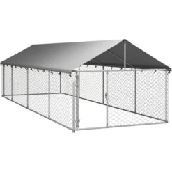 Niches Enclos Poulailler - Chenil Extérieur Avec Toit Pour Chiens 600x200x150 Cm - Robuste Pour Chiens Animaux Best902203 8 Niches Enclos Poulailler - Chenil Extérieur Avec Toit Pour Chiens 600x200x150 Cm - Robuste Pour Chiens Animaux Best902203 -Promos Patto Chou Boutique 83205798 4