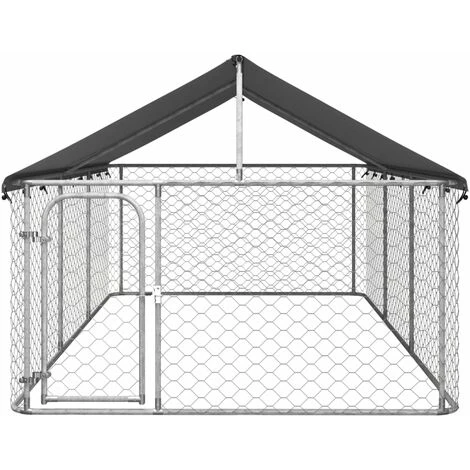 Niches Enclos Poulailler - Chenil Extérieur Avec Toit Pour Chiens 400x200x150 Cm - Robuste Pour Chiens Animaux Best381576 2 Niches Enclos Poulailler - Chenil Extérieur Avec Toit Pour Chiens 400x200x150 Cm - Robuste Pour Chiens Animaux Best381576 – Image 2
