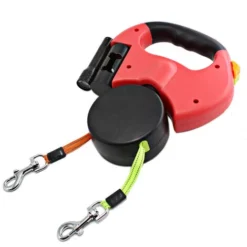 Laisse Double Rétractable Pour Chien Avec Deux Cordes De 3 M, Double Laisse Sans Enchevêtrement à 360° Pour Promener Deux Chiens Jusqu'à 22,7 Kg (bleu) -Promos Patto Chou Boutique 83289361 4