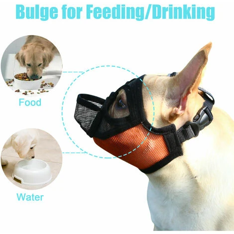 Muselière Museau Court Pour Chien Museau De Bouledogue Maille Respirante Réglable à Boire Pour L'entraînement Aux Aboiements Mordants - XX-Petit 3 Muselière Museau Court Pour Chien Museau De Bouledogue Maille Respirante Réglable à Boire Pour L'entraînement Aux Aboiements Mordants - XX-Petit – Image 3