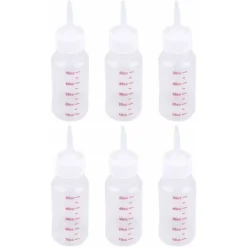 6 Pcs 50 ML Bébé Biberon Pour Animaux De Compagnie - Mamelon Pointu Sûr Chien Chat Bouteille De Lait Pour Petit Animal/Chats/Chiens/Chiot/Chaton