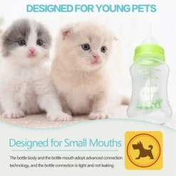 Biberon, 150 Ml Bouteille Lait Maternise Trousse D'allaitement Distribution D'eau Lait Avec Brosse Goupillon Biberon Mamelon De Rechange Pour Nouveau-né Chatons Chiots Lapins Petits Animaux Bébé 7 Biberon, 150 Ml Bouteille Lait Maternise Trousse D'allaitement Distribution D'eau Lait Avec Brosse Goupillon Biberon Mamelon De Rechange Pour Nouveau-né Chatons Chiots Lapins Petits Animaux Bébé -Promos Patto Chou Boutique 84062356 3