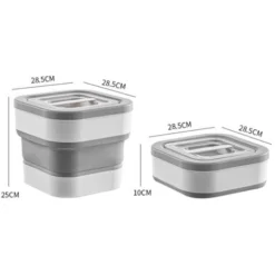 Aqrau Conteneur De Nourriture Pour Animaux De Compagnie De 5 L, Conteneur Pliable, Pour Nourriture Pour Chiens Et Chats - Gris -Promos Patto Chou Boutique 85356272 5