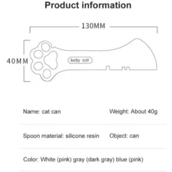 Cuillère De Mise En Conserve Multifonctionnelle Pour Animaux De Compagnie Ouvre-boîte Chiot Alimentation Remuer Cuillère Humide Et Sèche Chat Chien Accessoires Mangeoire Pelle Vaisselle Pour Animaux D -Promos Patto Chou Boutique 85427795 4