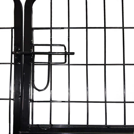 AUFUN Enclos Pour Chiots – Enclos Pour Petits Animaux Et Rongeurs – En 8 éléments (Noir) 3 AUFUN Enclos Pour Chiots – Enclos Pour Petits Animaux Et Rongeurs – En 8 éléments (Noir) – Image 3