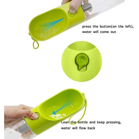 PETKIT EVERSWEET Bouteille D'eau Portable Pour Animaux Domestiques,BPA-Free,Antibactérienne, Gobelet De Voyage Pour Chien Et Chat Bol D'eau( Vert) 5 PETKIT EVERSWEET Bouteille D'eau Portable Pour Animaux Domestiques,BPA-Free,Antibactérienne, Gobelet De Voyage Pour Chien Et Chat Bol D'eau( Vert) – Image 5