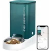 PETKIT Distributeur Automatique Pour Chat - Compatible Wi-FI - Avec Contrôle Des Portions - Compatible Avec Les Aliments Séchés Au Congélateur - Design à Double Alimentation D'énergie - Vert