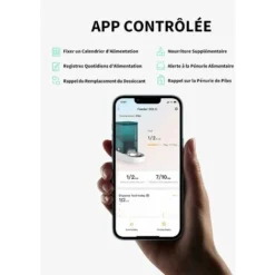 PETKIT Distributeur Automatique Pour Chat - Compatible Wi-FI - Avec Contrôle Des Portions - Compatible Avec Les Aliments Séchés Au Congélateur - Design à Double Alimentation D'énergie - Vert 7 PETKIT Distributeur Automatique Pour Chat - Compatible Wi-FI - Avec Contrôle Des Portions - Compatible Avec Les Aliments Séchés Au Congélateur - Design à Double Alimentation D'énergie - Vert -Promos Patto Chou Boutique 85480529 3