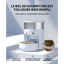 PETKIT Distributeur Automatique De Nourriture Pour Chiens Et Chats - Bol Rotatif Automatique - Contrôle De La Portion Programmable De 5 à 200 G Par Repas Et Enregistreur Vocal 20s-5L 7 PETKIT Distributeur Automatique De Nourriture Pour Chiens Et Chats - Bol Rotatif Automatique - Contrôle De La Portion Programmable De 5 à 200 G Par Repas Et Enregistreur Vocal 20s-5L -Promos Patto Chou Boutique 85480533 3