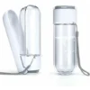 Gourde Chien 420ml, Bouteille Chien Promenade Avec Bol Intégré, Bouteille Eau Portable Pour Voyage Balade Pour Animal - Blanc