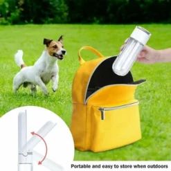 Gourde Chien 420ml, Bouteille Chien Promenade Avec Bol Intégré, Bouteille Eau Portable Pour Voyage Balade Pour Animal - Blanc 9 Gourde Chien 420ml, Bouteille Chien Promenade Avec Bol Intégré, Bouteille Eau Portable Pour Voyage Balade Pour Animal - Blanc -Promos Patto Chou Boutique 85791024 5