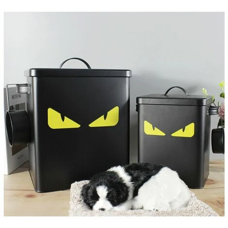 Meubles Pour Animaux De Compagnie, Seau Scellé étanche à L'humidité Pour Chiens Et Chats, Mini Noir 2 Meubles Pour Animaux De Compagnie, Seau Scellé étanche à L'humidité Pour Chiens Et Chats, Mini Noir – Image 2