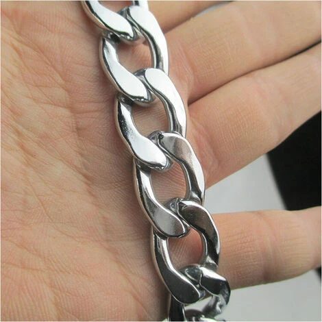 AQIUO Laisse Chien Métal (180cm) Anti Frottement Laisse Chaîne Chien Poignée En Mousse Design Anti-usure Chaîne Pour Chien Laisse Pour Petits, Moyens Et Grands Chiens- 2 AQIUO Laisse Chien Métal (180cm) Anti Frottement Laisse Chaîne Chien Poignée En Mousse Design Anti-usure Chaîne Pour Chien Laisse Pour Petits, Moyens Et Grands Chiens- – Image 2