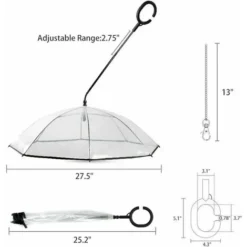 Parapluie Pour Chien Avec Laisse Pour Promener Son Chien à L'extérieur (neige / Pluie) -Promos Patto Chou Boutique 88682124 3