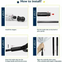 Parapluie Pour Chien Avec Laisse Pour Promener Son Chien à L'extérieur (neige / Pluie) -Promos Patto Chou Boutique 88682124 4