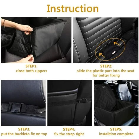 Siège Auto Pour Chien - Housse De Siège Auto Pour Chien De Qualité Supérieure Pour Chaque Voiture - Siège Avant Pour Chien Imperméable Lavable Et Indéchirable 3 Siège Auto Pour Chien - Housse De Siège Auto Pour Chien De Qualité Supérieure Pour Chaque Voiture - Siège Avant Pour Chien Imperméable Lavable Et Indéchirable – Image 3