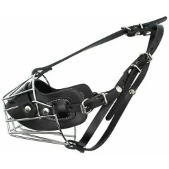 SEENLIN Muselière Super Metal Muselière Muselière En Cuir Pour Grands Chiens -Promos Patto Chou Boutique 89257849 3