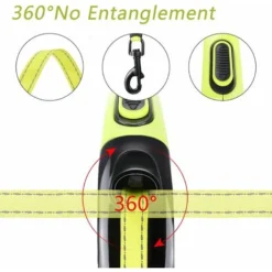 Laisse Chien Enrouleur Pour Gros Chien Jusqu'à 50kg, Ruban En Nylon Solide Extensible à 5M, Rétractable Avec Coutures Réfléchissantes Lumineuses, Frein à Une Main, Pause, Verrouillage (Vert) 8 Laisse Chien Enrouleur Pour Gros Chien Jusqu'à 50kg, Ruban En Nylon Solide Extensible à 5M, Rétractable Avec Coutures Réfléchissantes Lumineuses, Frein à Une Main, Pause, Verrouillage (Vert) -Promos Patto Chou Boutique 89768202 4