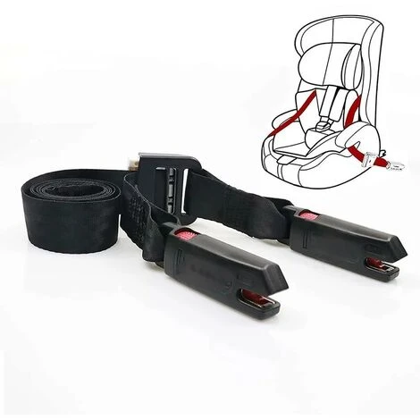 Sangle Isofix Pour Siège Enfant Général, Ceinture Isofix Ltuikhq Opération à Un Bouton Polyester Souple Noir 5,25 Pieds Résistance 15000N 1 Sangle Isofix Pour Siège Enfant Général, Ceinture Isofix Ltuikhq Opération à Un Bouton Polyester Souple Noir 5,25 Pieds Résistance 15000N