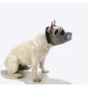 Muselière Courte Pour Chien - Muselière De Bouledogue En Maille Respirante Réglable Pour Mordre, Mâcher, Aboyer, Masque De Chien Xs Gris
