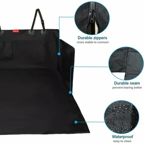 Protection Coffre Voiture Chien, Imperméable Et Antidérapant Housse Voiture Chien Avec Protection Latérale 185 X 105 Cm Convient à La Plupart Des SUV Et Fourgonnettes 3 Protection Coffre Voiture Chien, Imperméable Et Antidérapant Housse Voiture Chien Avec Protection Latérale 185 X 105 Cm Convient à La Plupart Des SUV Et Fourgonnettes – Image 3
